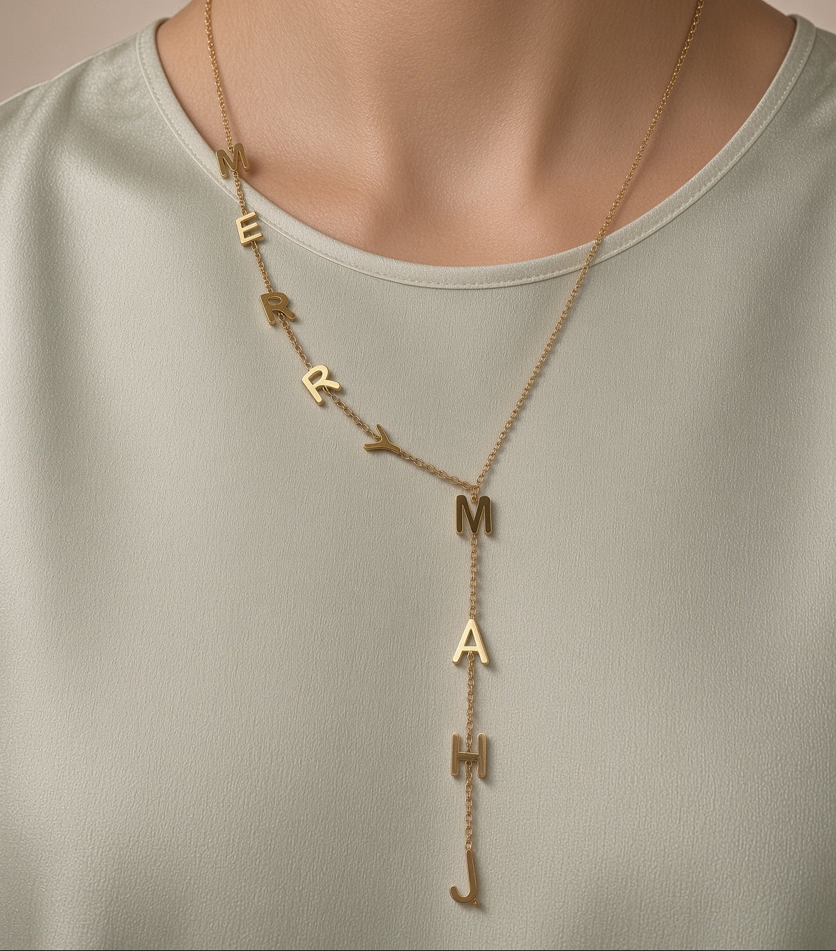 Merry Mahj Lariat Necklace