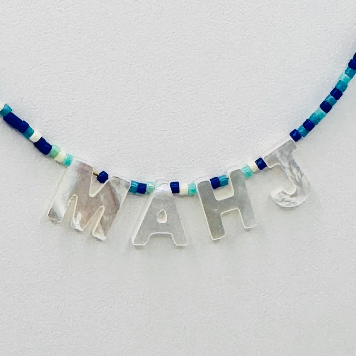 MAHJ Mother-of-Pearl Beaded Necklace
