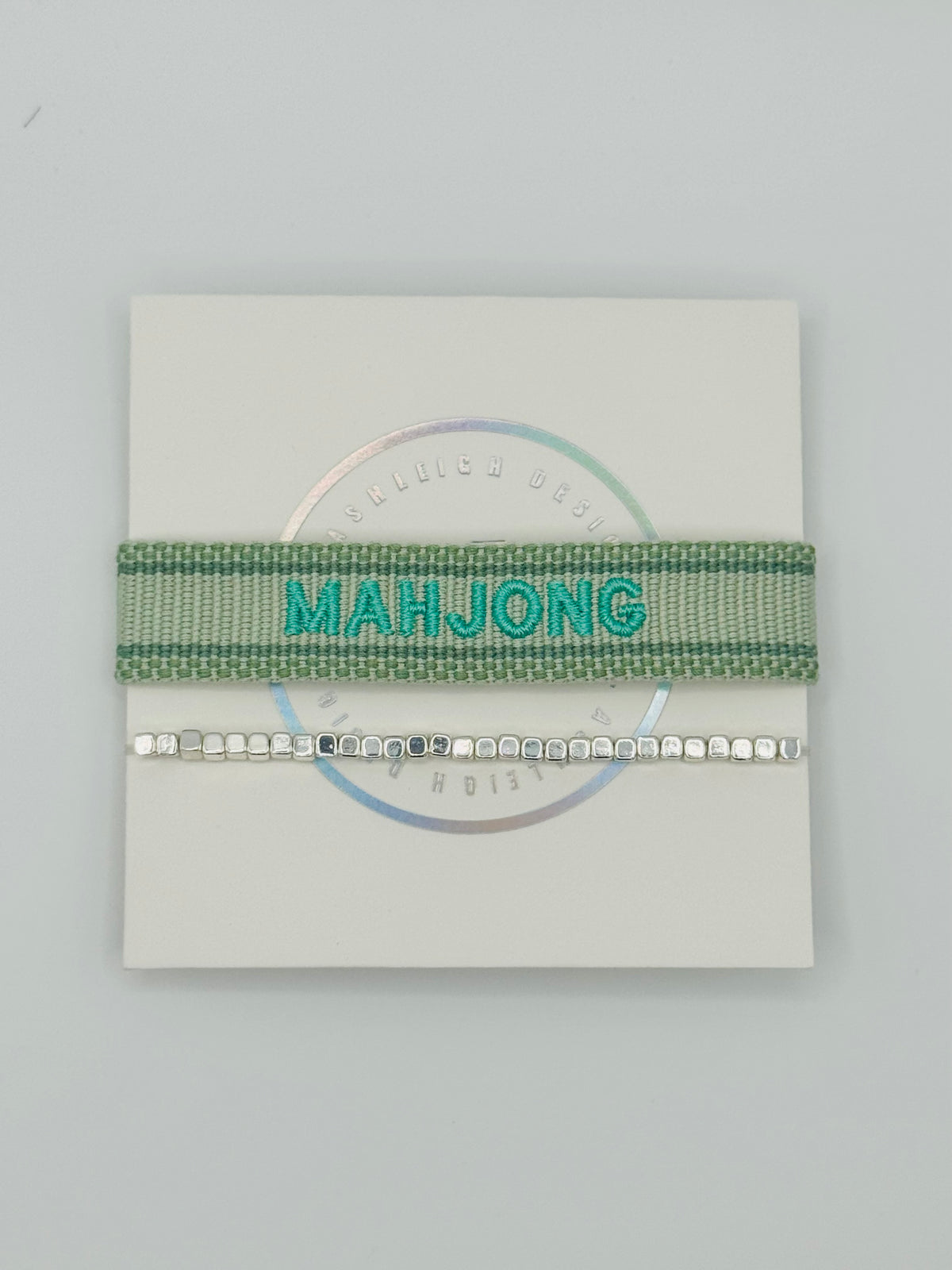 "Mahjong" Embroidered Bracelet Set