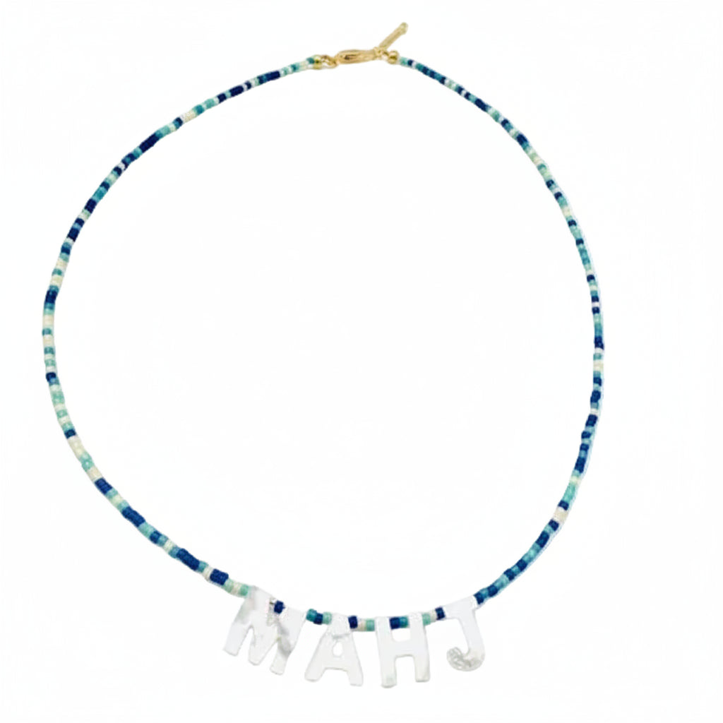 MAHJ Mother-of-Pearl Beaded Necklace