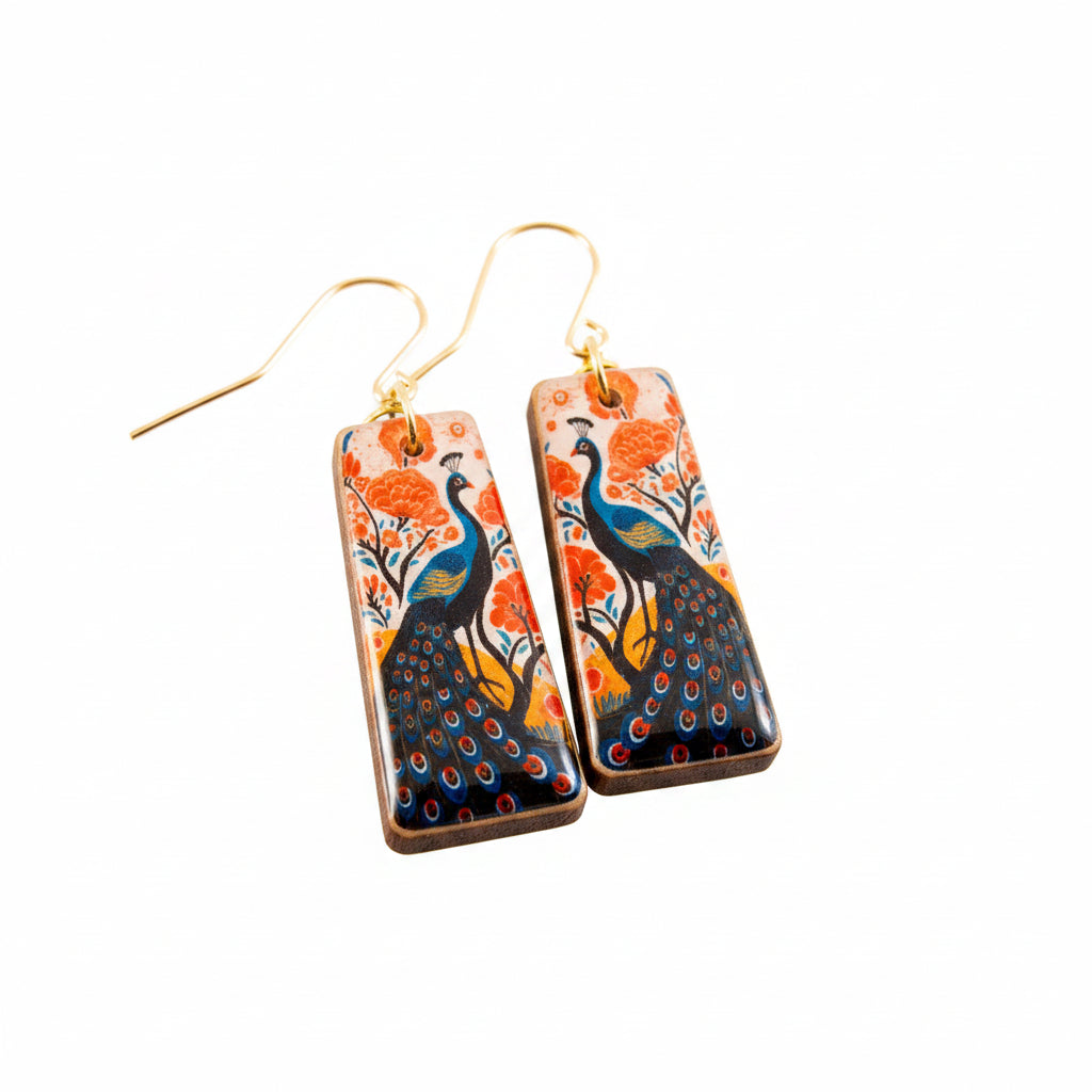 Peacock Garden Earrings