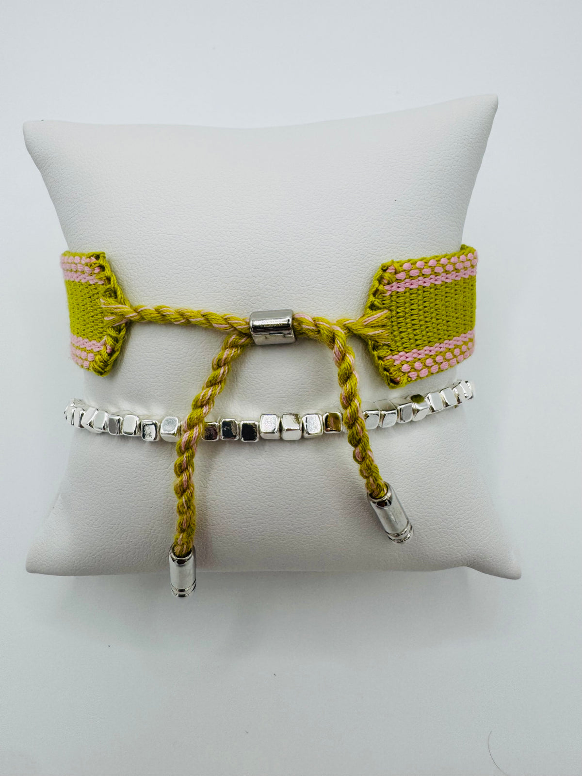"Merry Mahjong" Embroidered Bracelet Set