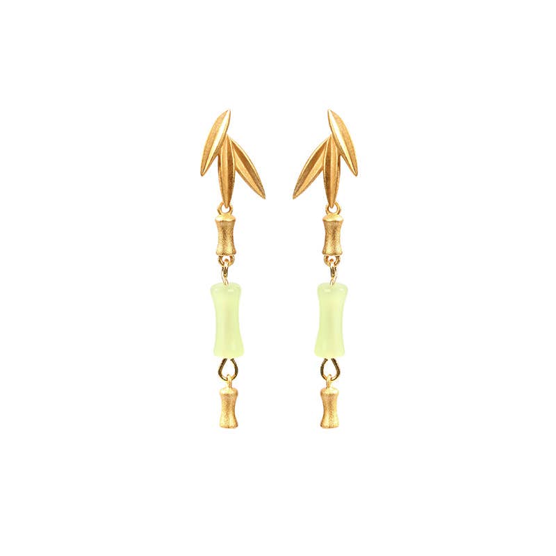 Bamboo Jade Earrings