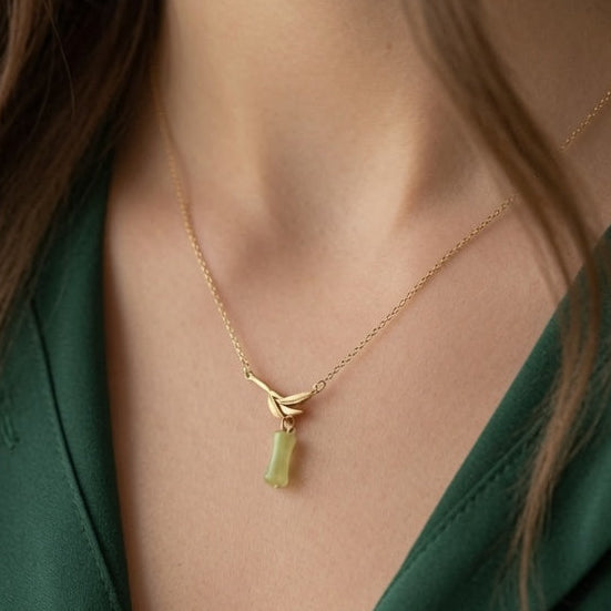 Bamboo Jade Necklace