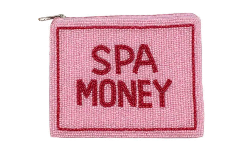 Spa Money Beaded Mahjong Coin Purse