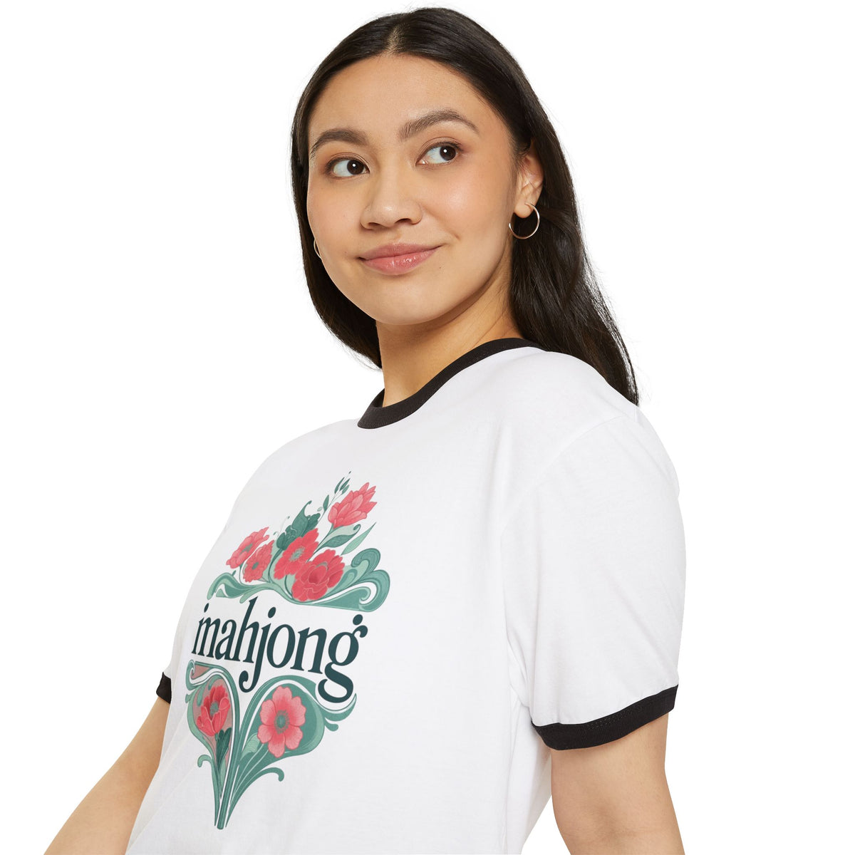 Floral Mahjong Ringer Tee