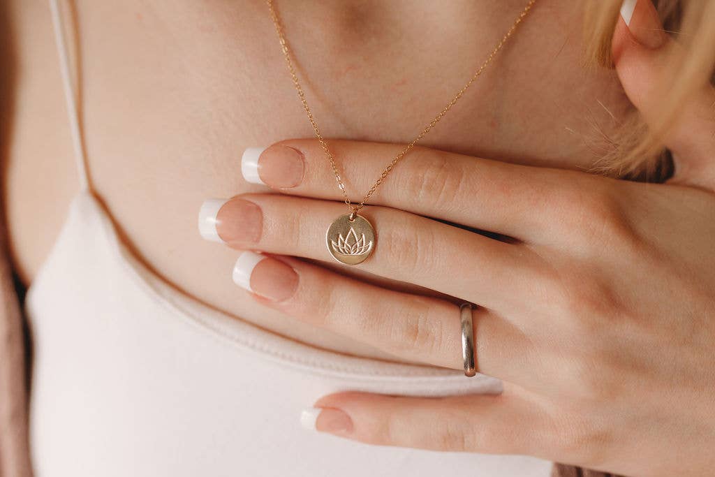 Lotus Pendant Necklace