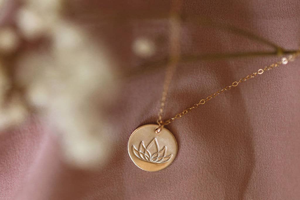 Lotus Pendant Necklace