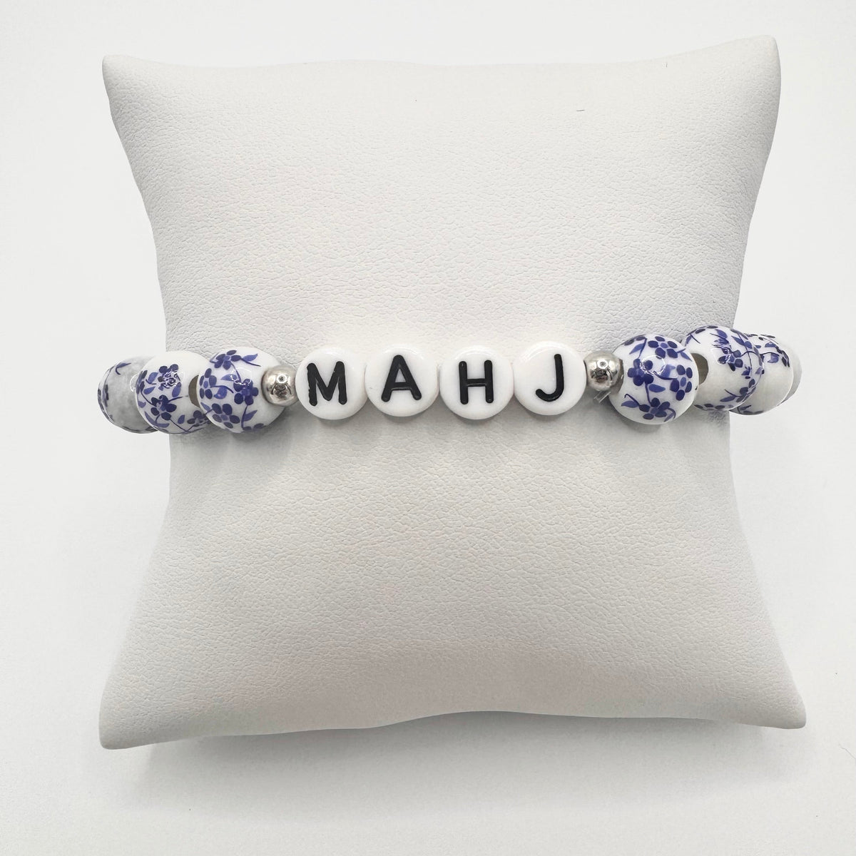 Mahj Chinoiserie Beaded Stretch Bracelet