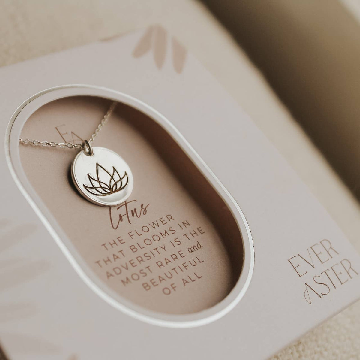 Lotus Pendant Necklace