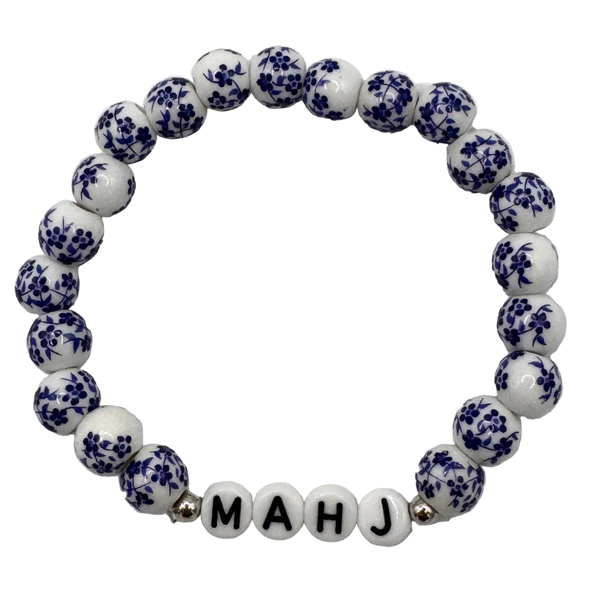 Mahj Chinoiserie Beaded Stretch Bracelet