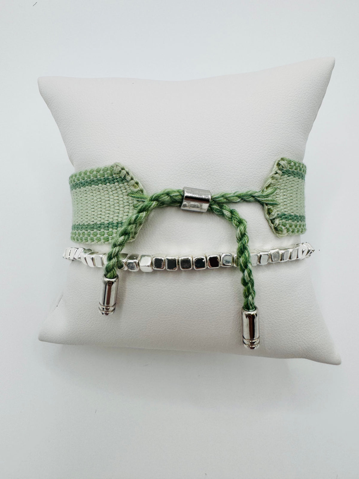 "Mahjong" Embroidered Bracelet Set