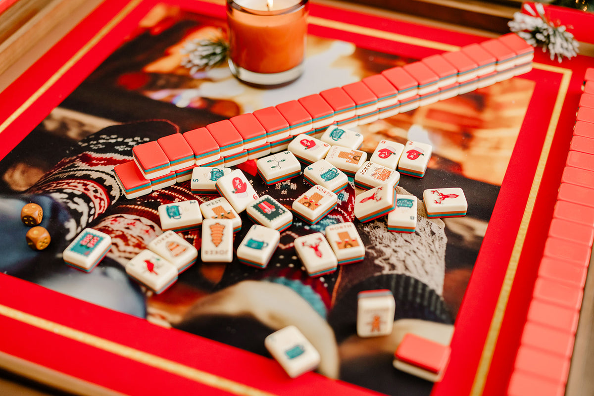 Cozy Night In - Neoprene 33" Square Mahjong mat
