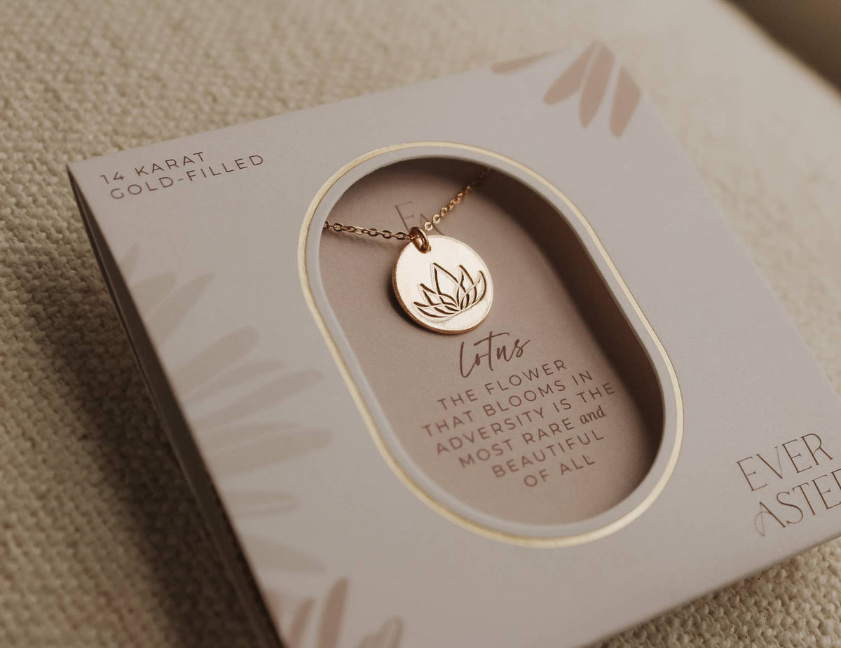 Lotus Pendant Necklace